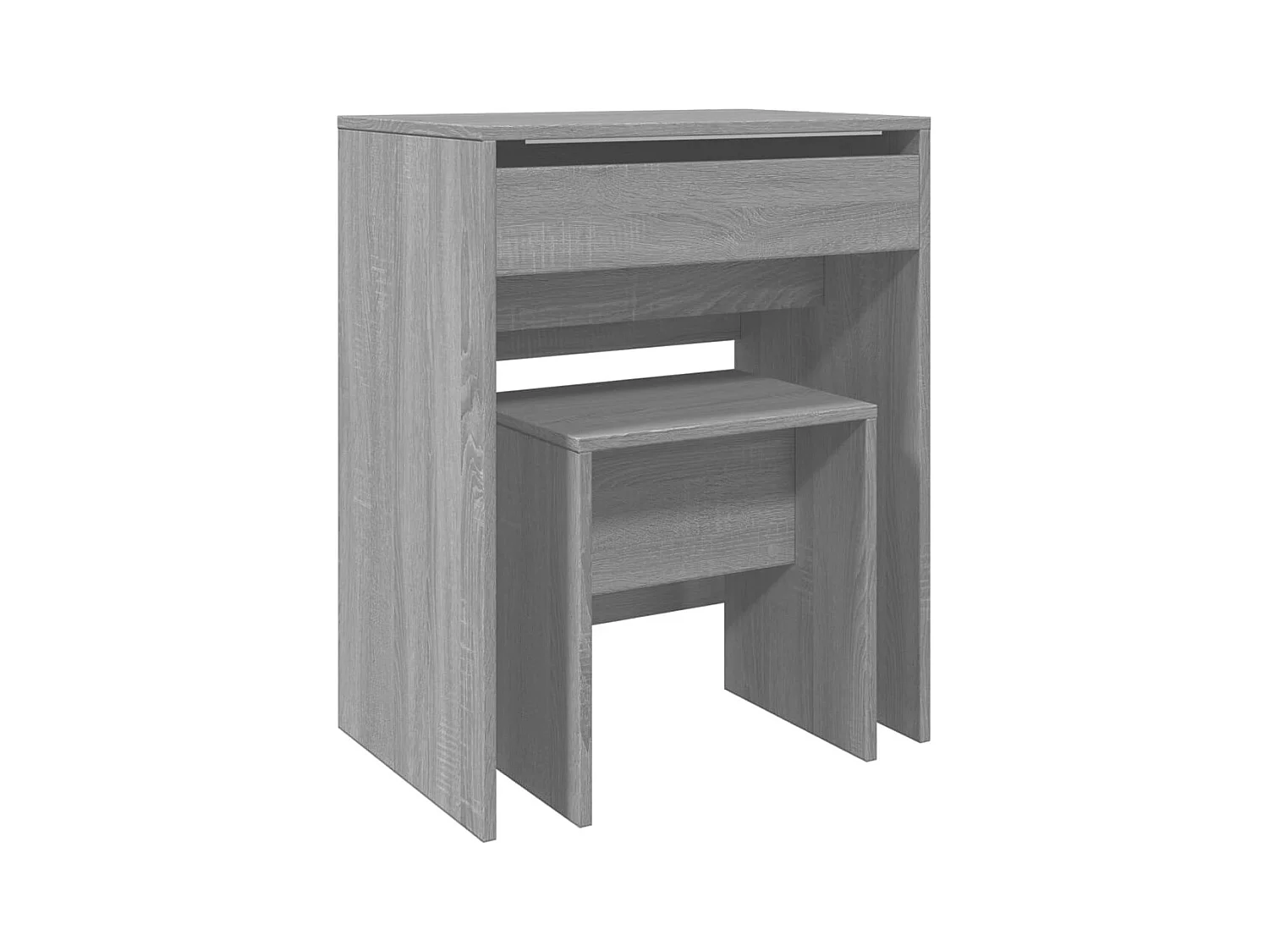 Sonoma grijze kaptafel en kruk 60x40x113,5 cm