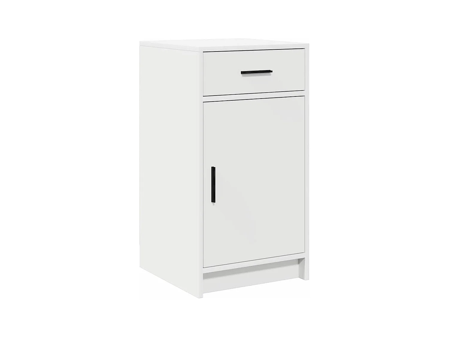 Table de Toilette avec tiroir 3 pcs Blanc 50 x 41 x 135 cm