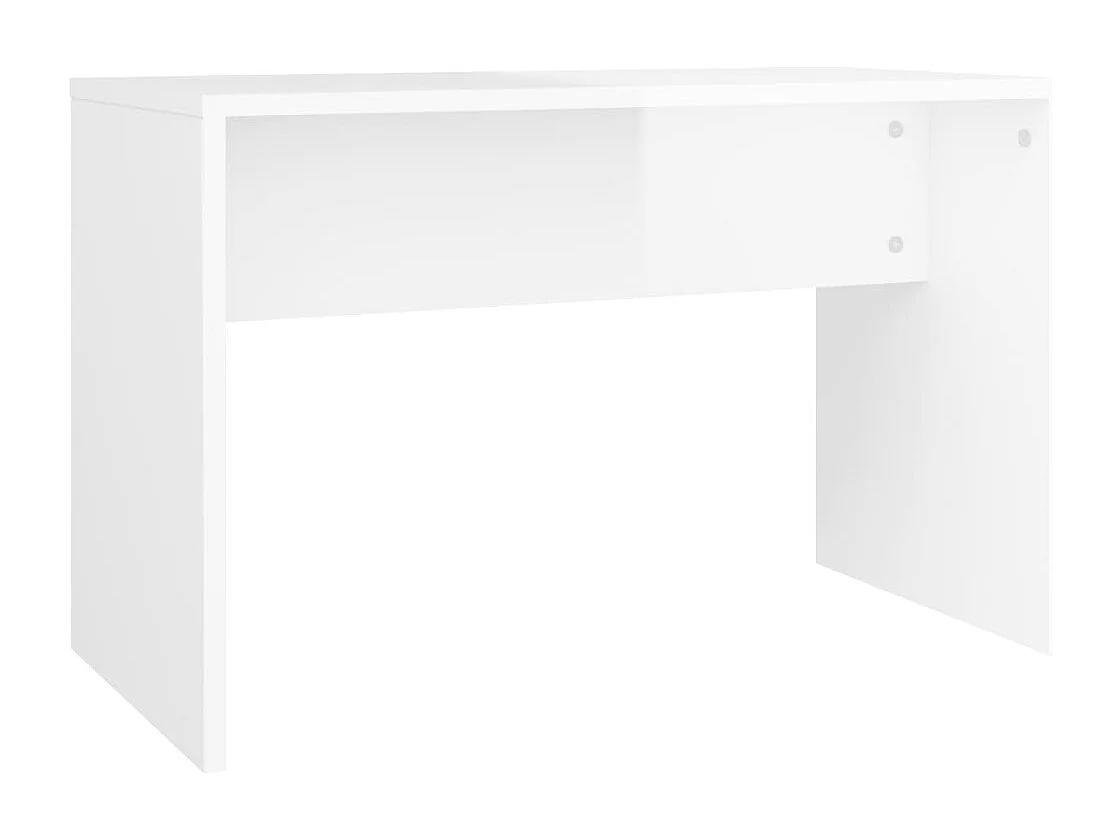 Conjunto de tocador LED de madera de ingeniería blanca brillante