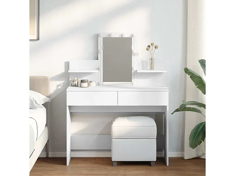 Kaptafel met witte LED 100x40x130 cm