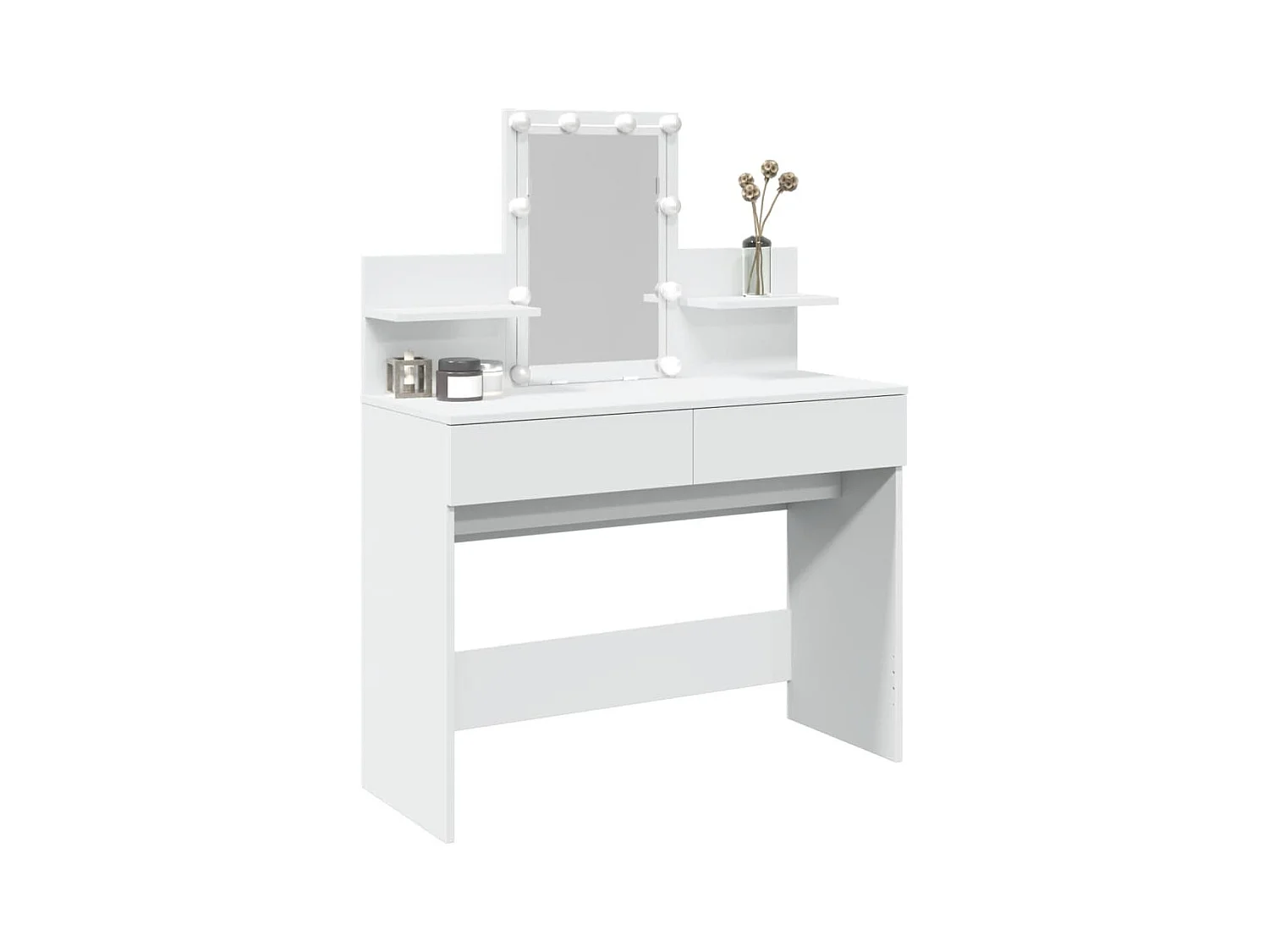 Kaptafel met witte LED 100x40x130 cm