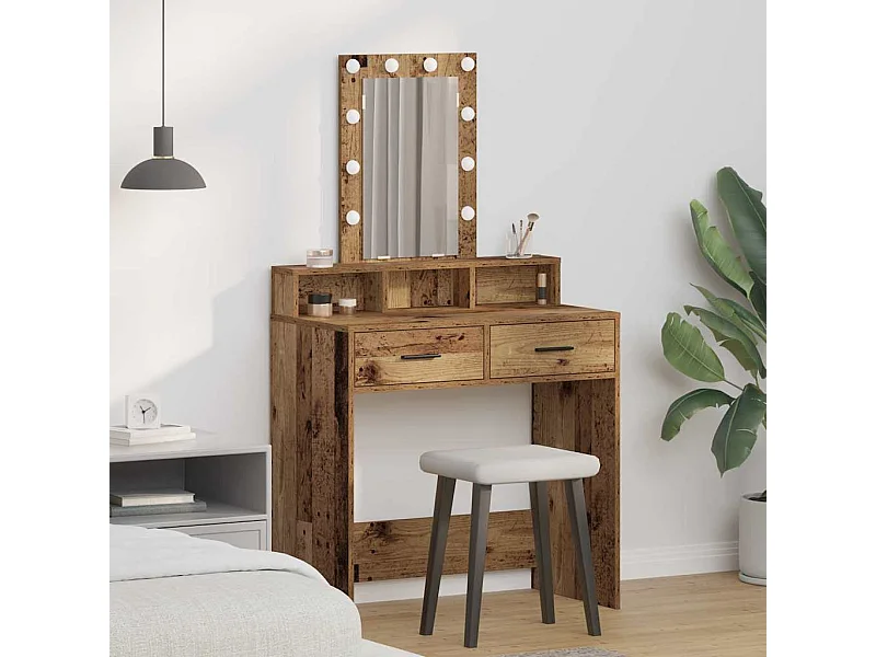 Table de Toilette Marron 79 x 41 x 140 cm Bois d'ingénierie