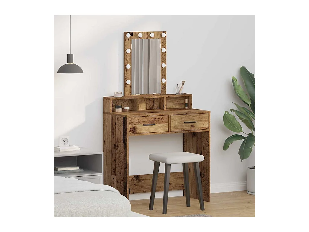 Table de Toilette Marron 79 x 41 x 140 cm Bois d'ingénierie