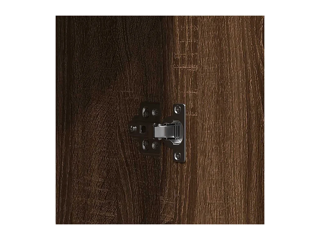 Bruine kaptafel 102 x 33 x 135 cm bewerkt hout