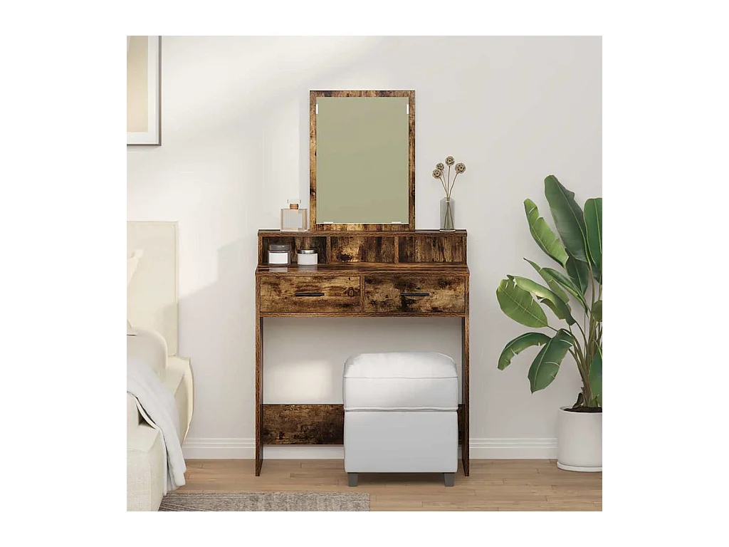 Kaptafel Gerookt eiken 79 x 41 x 140 cm Technisch hout