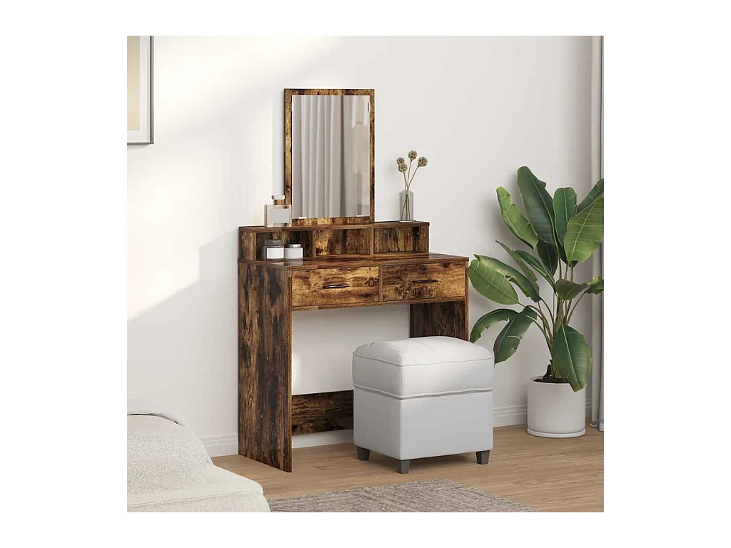 Kaptafel Gerookt eiken 79 x 41 x 140 cm Technisch hout