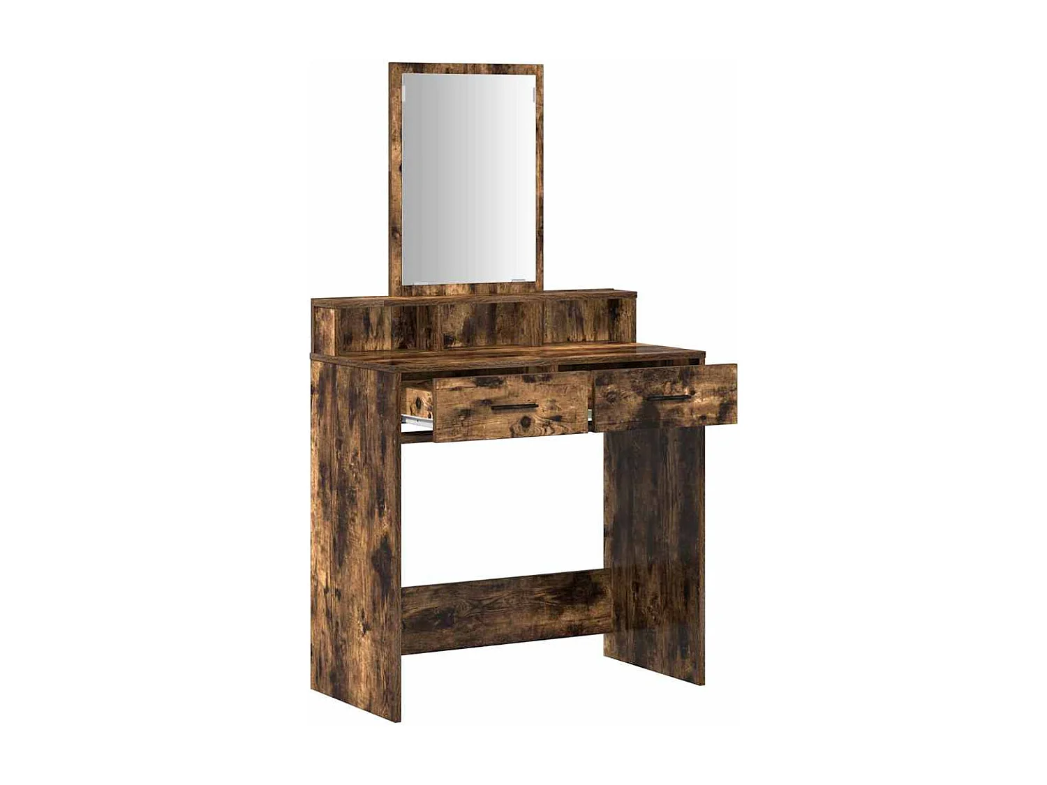 Coiffeuse Chêne fumé 79 x 41 x 140 cm Bois d'ingénierie