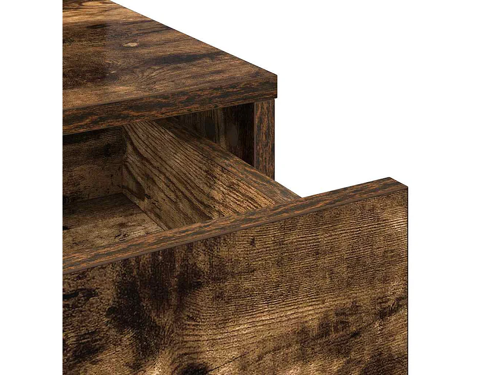 Coiffeuse Chêne fumé 79 x 41 x 140 cm Bois d'ingénierie