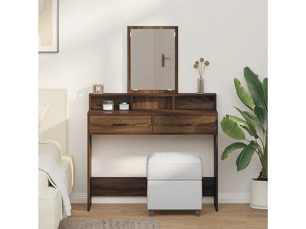 Kaptafel Bruin eiken 100 x 41 x 140 cm Technisch hout