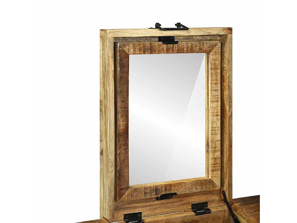 Coiffeuses pour Chambre Marron Bois de manguier massif