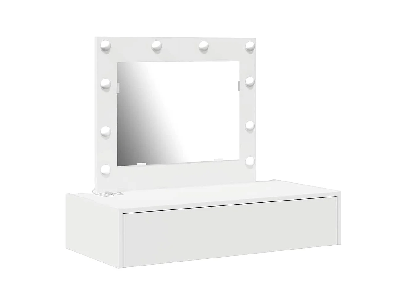 Table de Toilette Blanc 83 x 40 x 70 cm Bois d'ingénierie