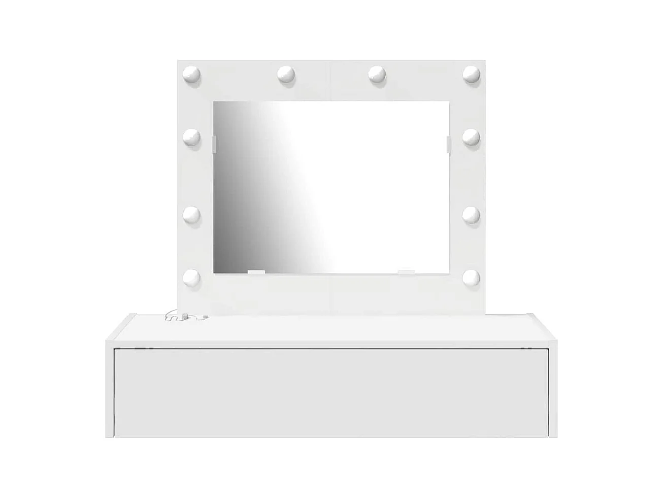 Table de Toilette Blanc 83 x 40 x 70 cm Bois d'ingénierie