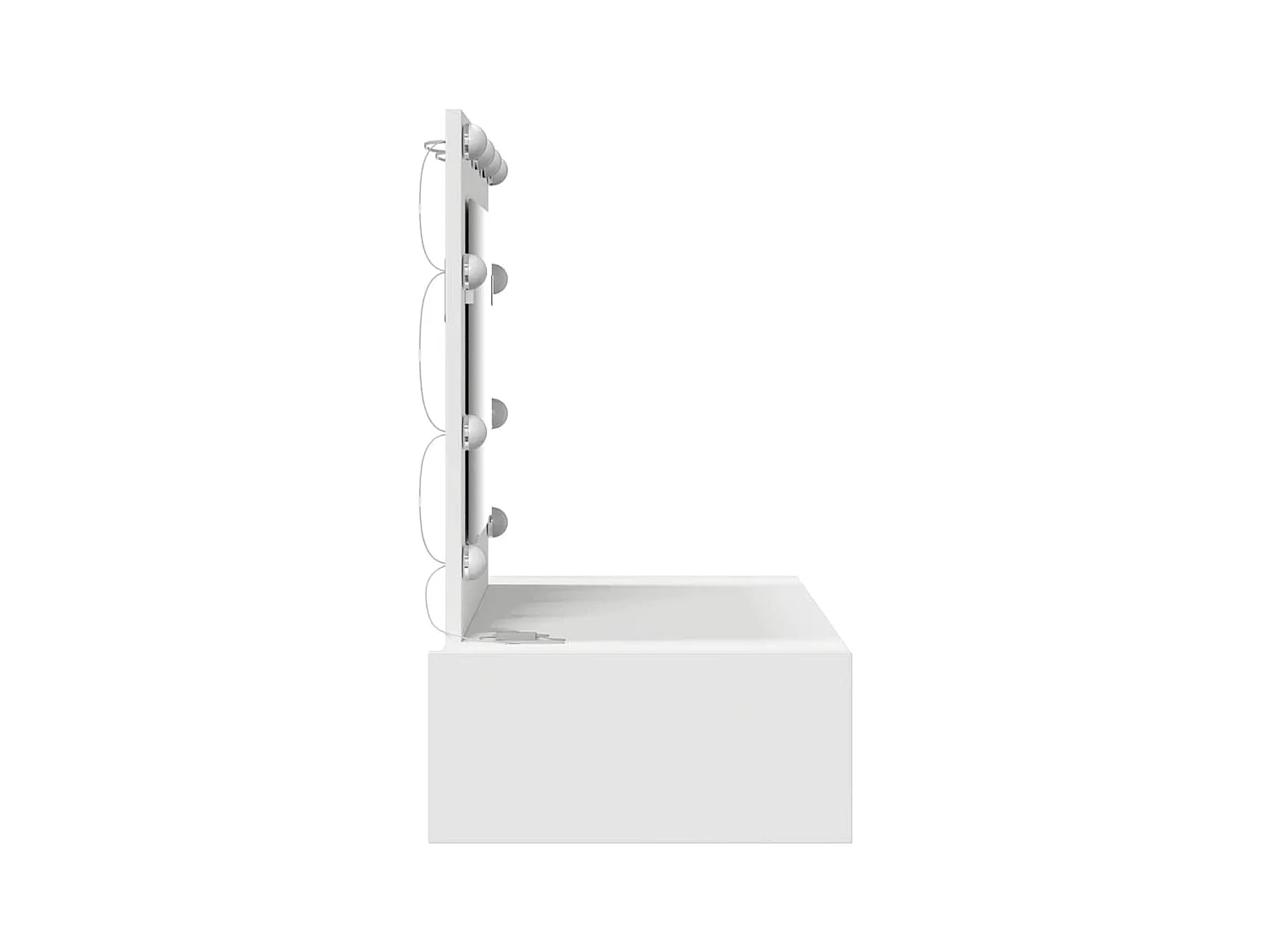 Table de Toilette Blanc 83 x 40 x 70 cm Bois d'ingénierie