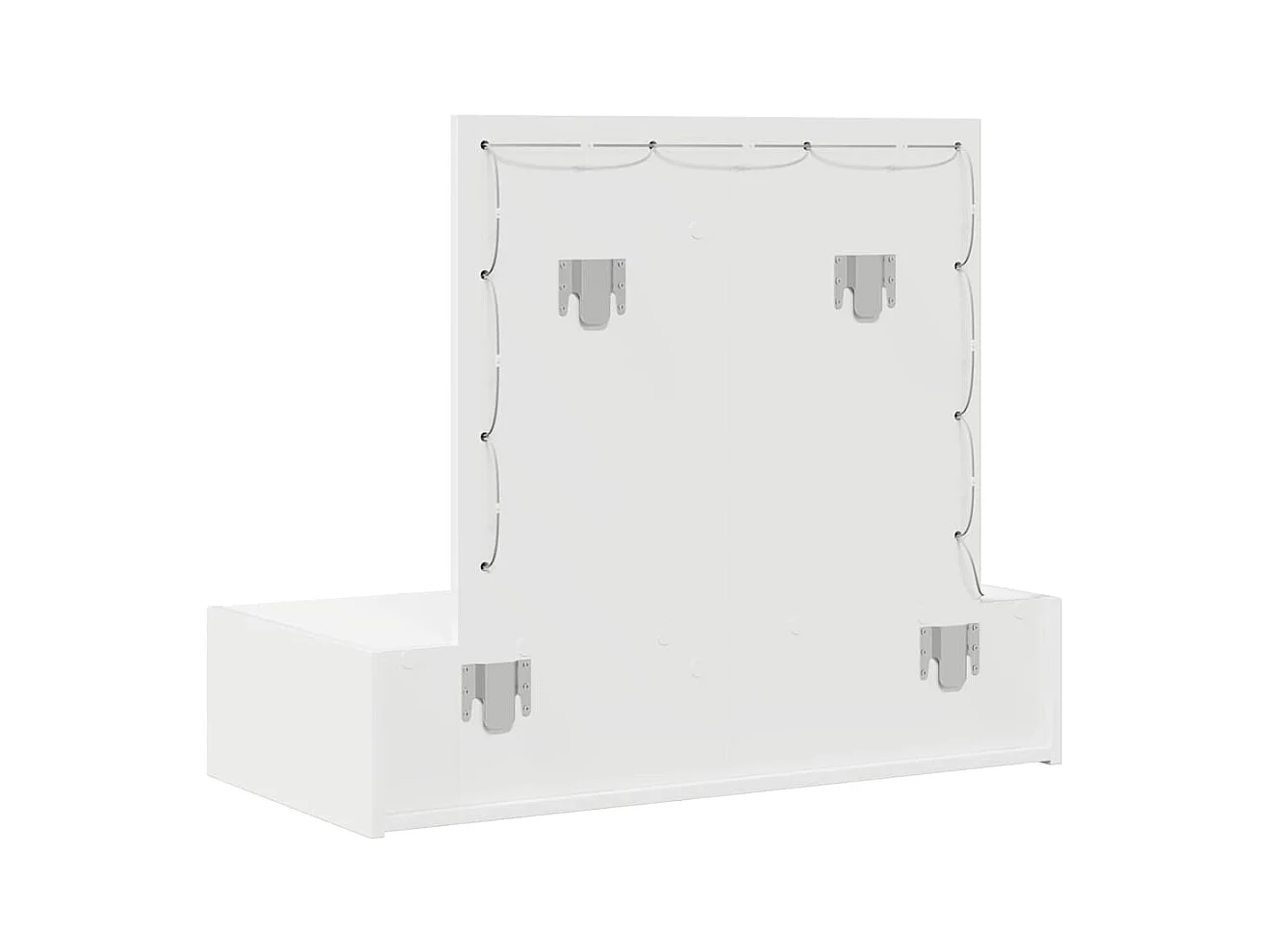 Table de Toilette Blanc 83 x 40 x 70 cm Bois d'ingénierie