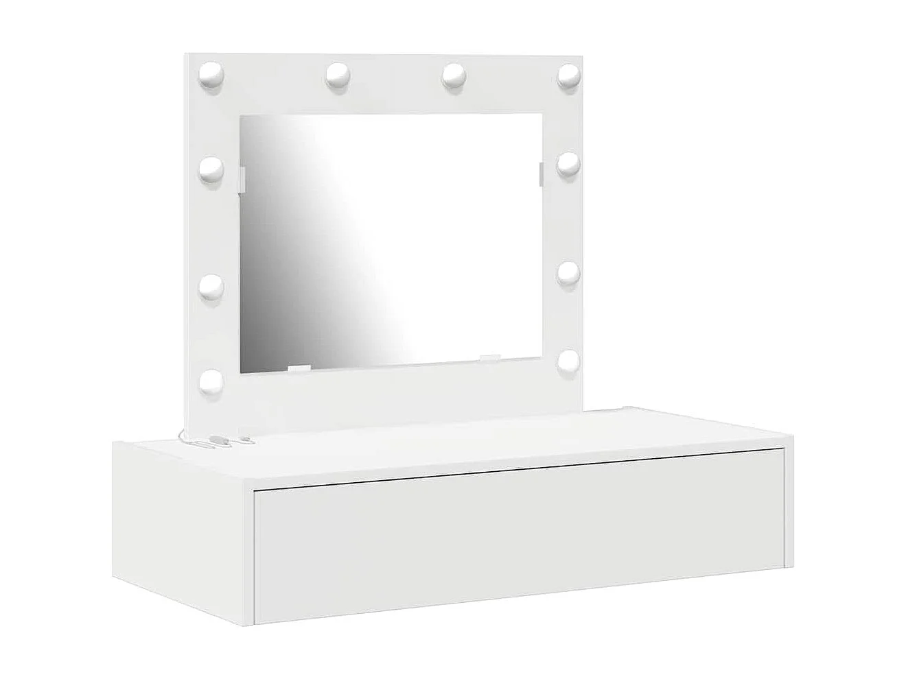 Table de Toilette Blanc 83 x 40 x 70 cm Bois d'ingénierie