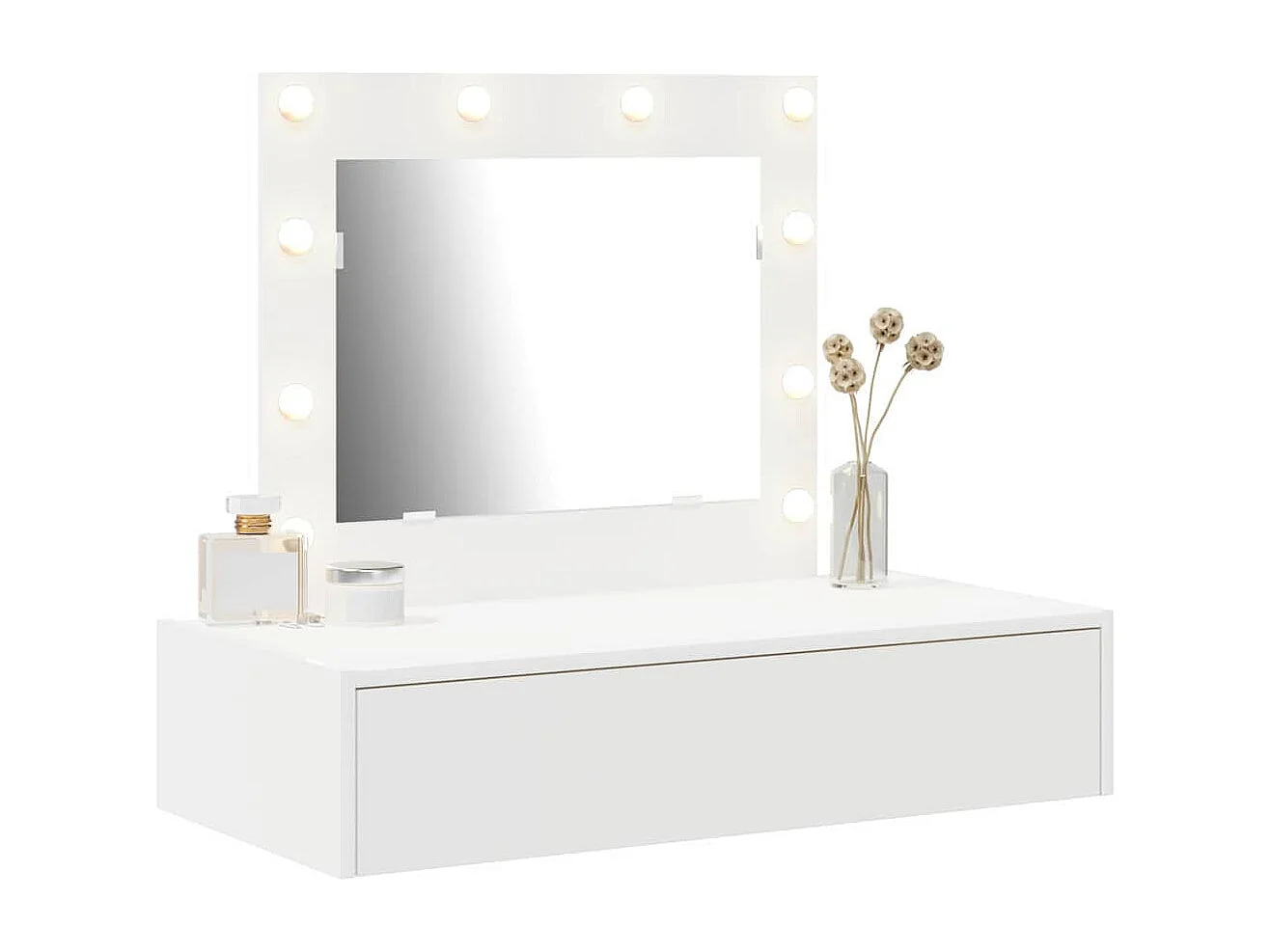 Table de Toilette Blanc 83 x 40 x 70 cm Bois d'ingénierie