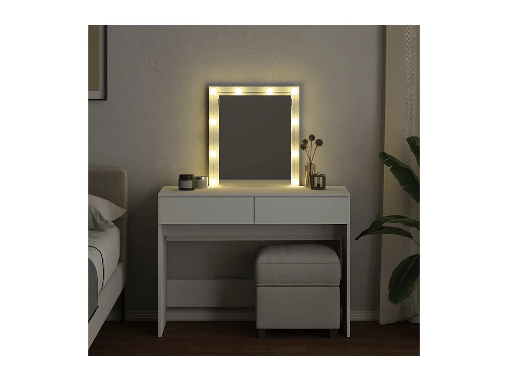 Kaptafel met witte LED 100x40x130 cm