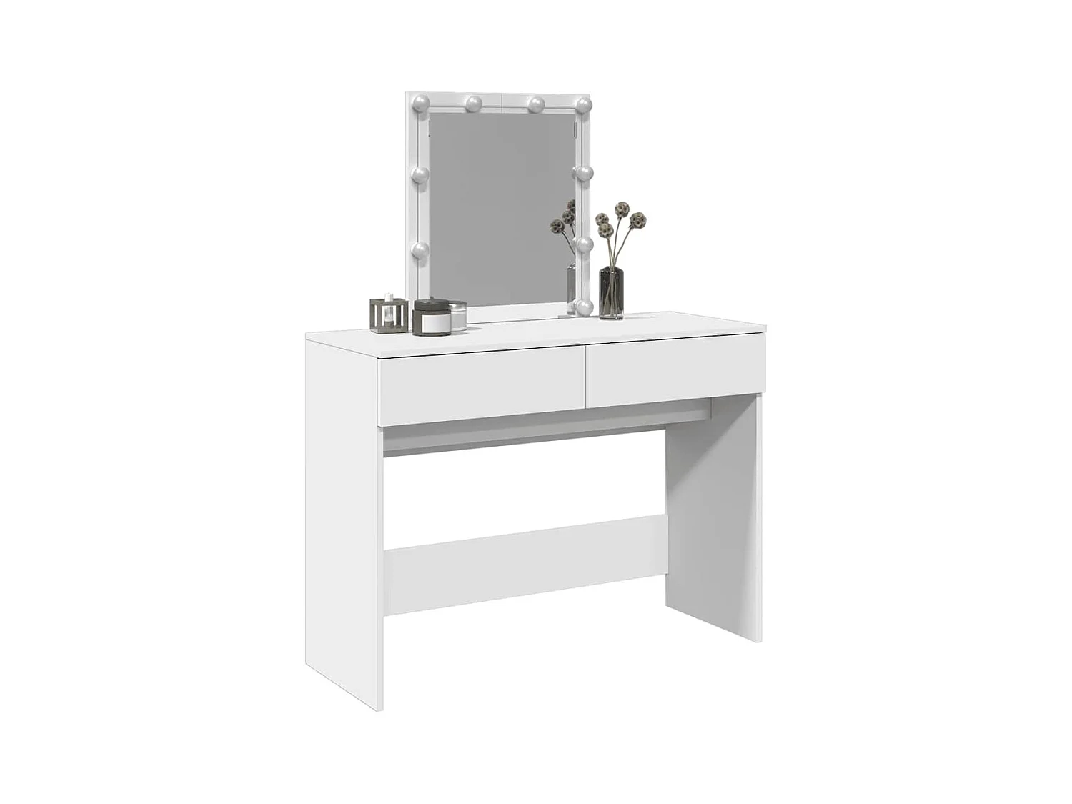 Kaptafel met witte LED 100x40x130 cm