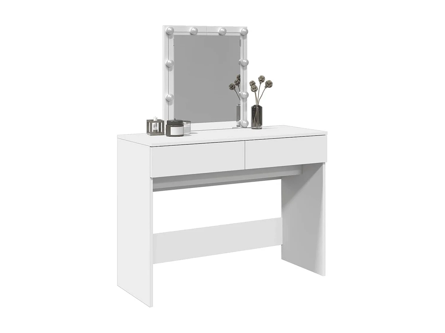 Tocador con LED blanco 100x40x130 cm