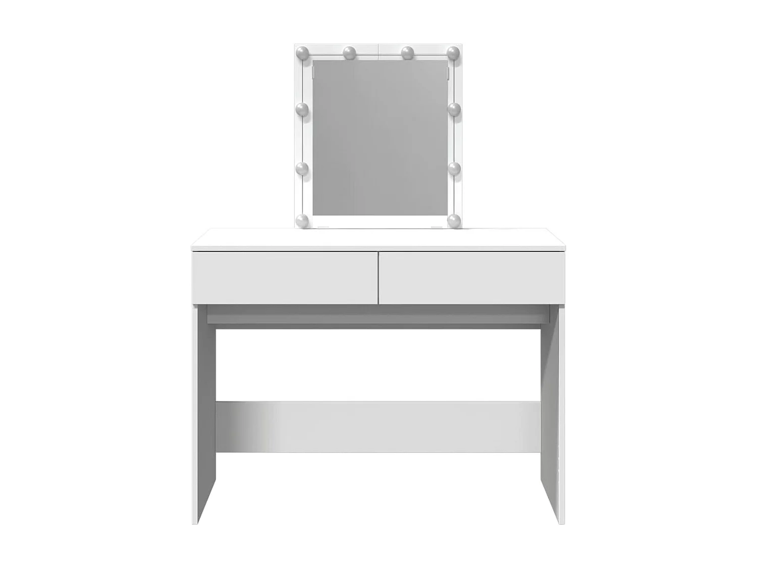 Tocador con LED blanco 100x40x130 cm