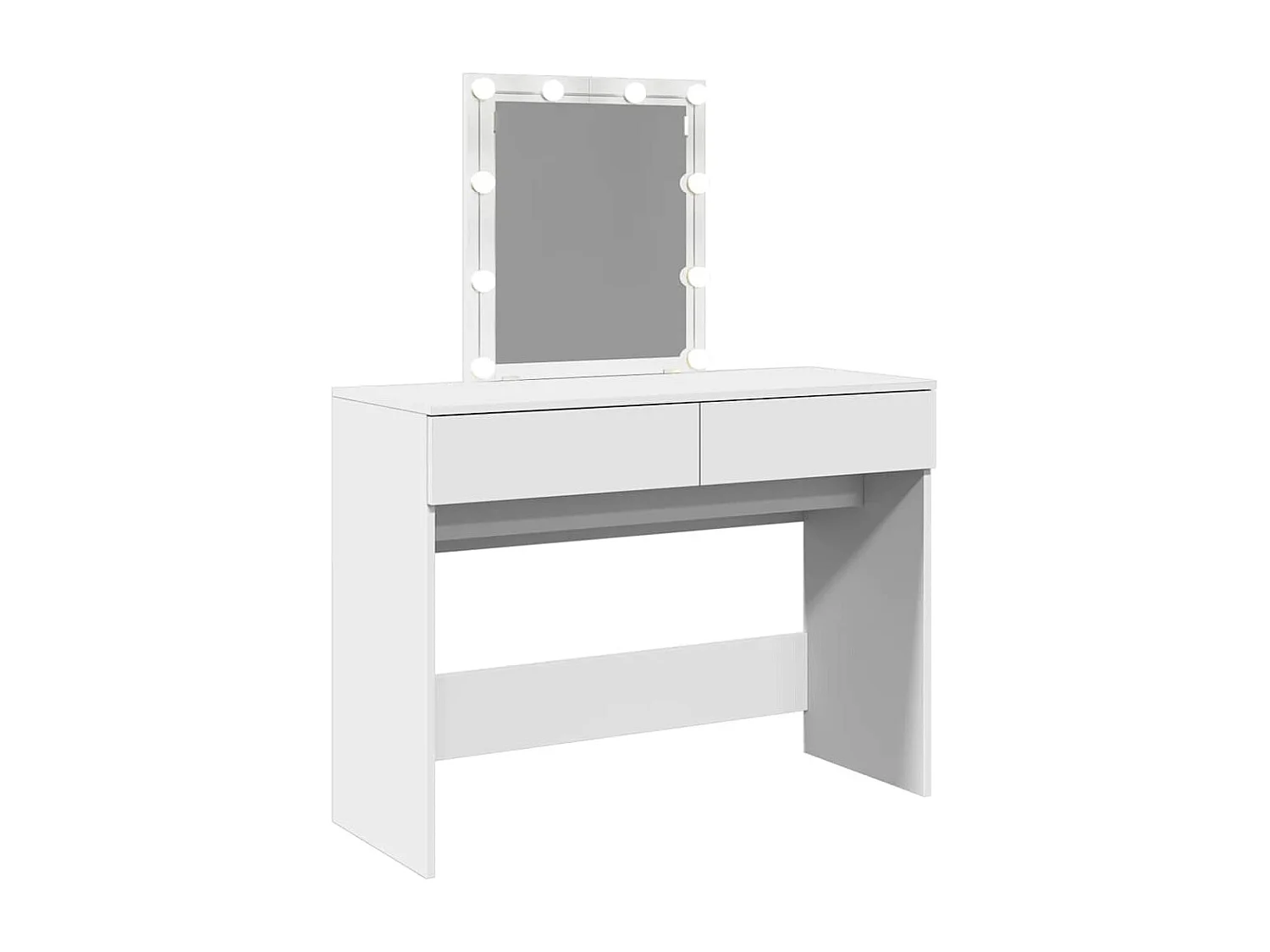 Tocador con LED blanco 100x40x130 cm