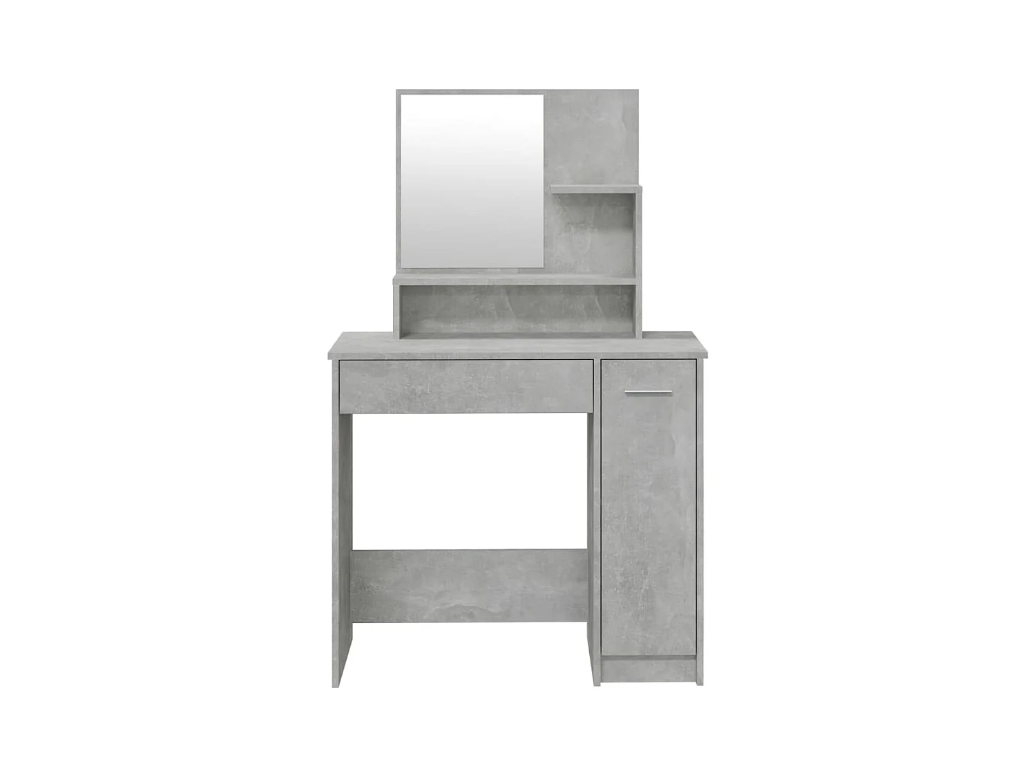 Betongrijze kaptafelset 86,5x35x136 cm