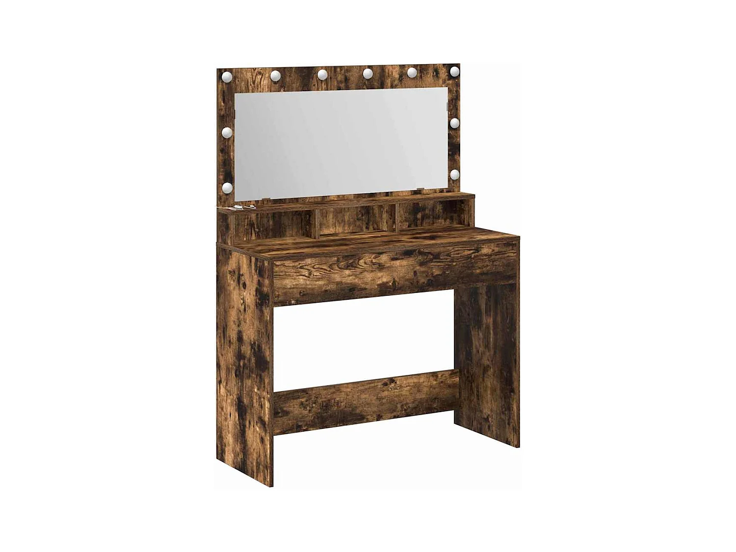 Coiffeuse Chêne fumé 100 x 41 x 135 cm Bois d'ingénierie