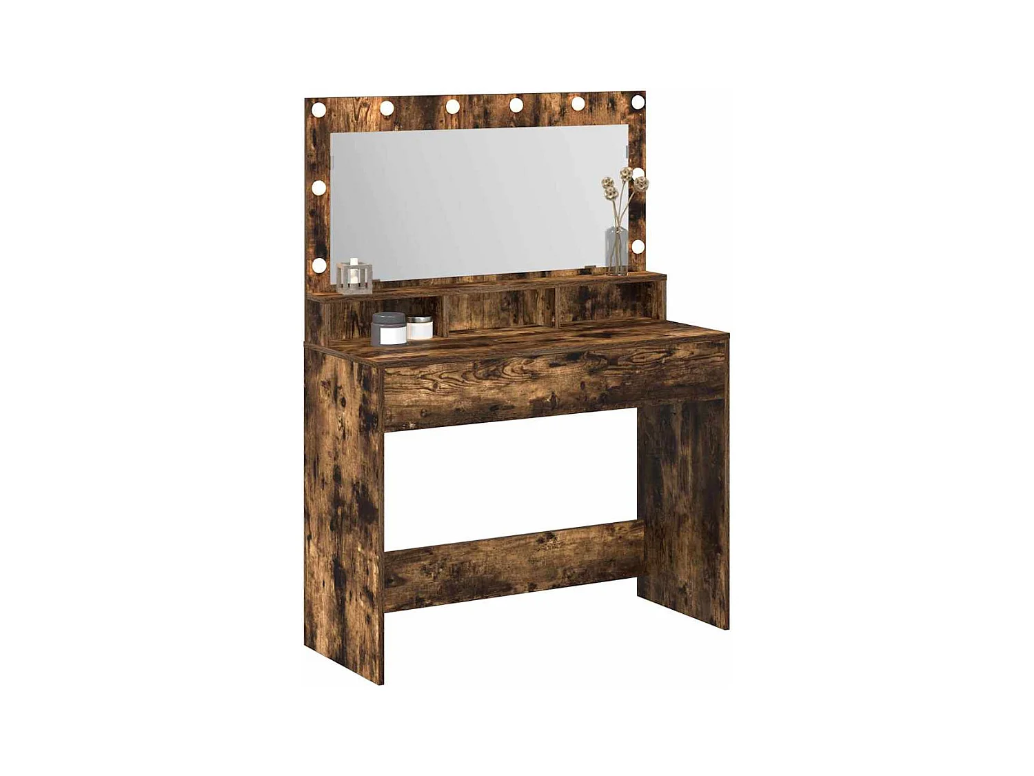 Coiffeuse Chêne fumé 100 x 41 x 135 cm Bois d'ingénierie