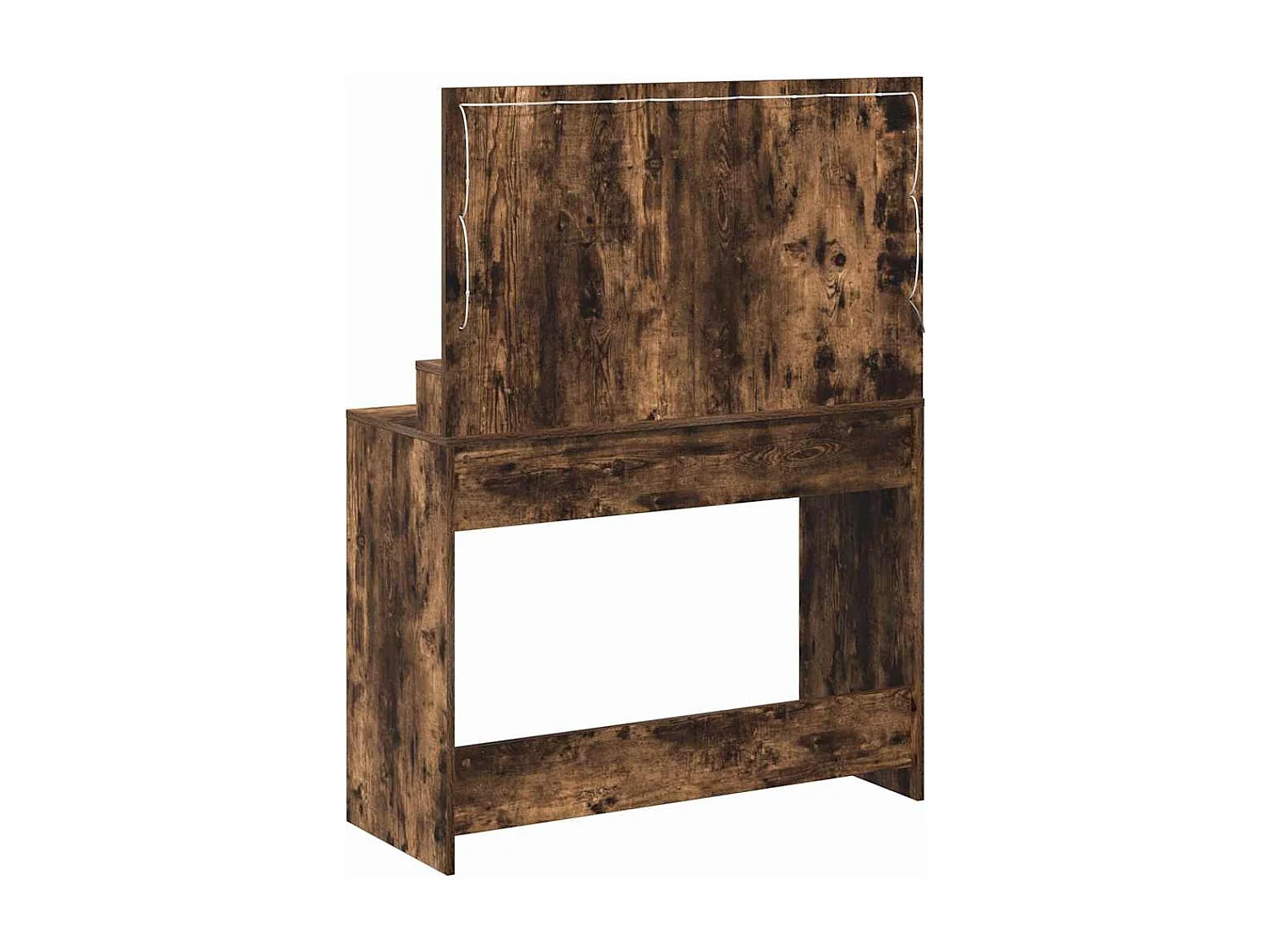 Coiffeuse Chêne fumé 100 x 41 x 135 cm Bois d'ingénierie