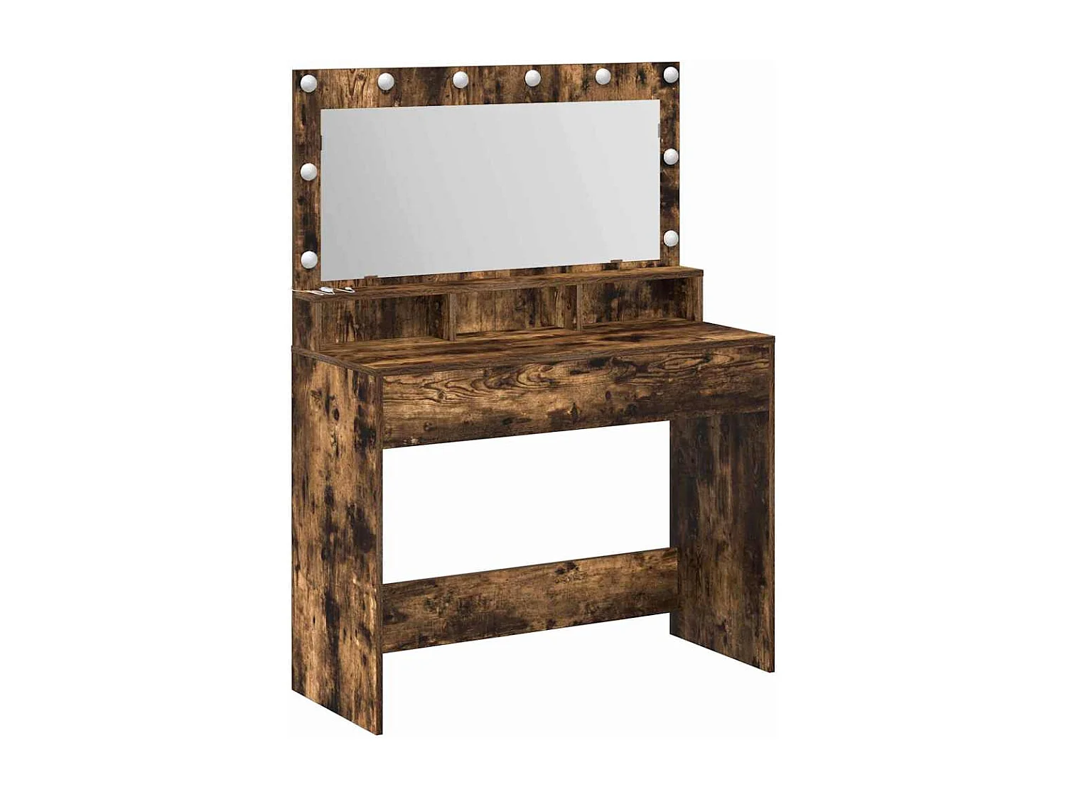 Coiffeuse Chêne fumé 100 x 41 x 135 cm Bois d'ingénierie