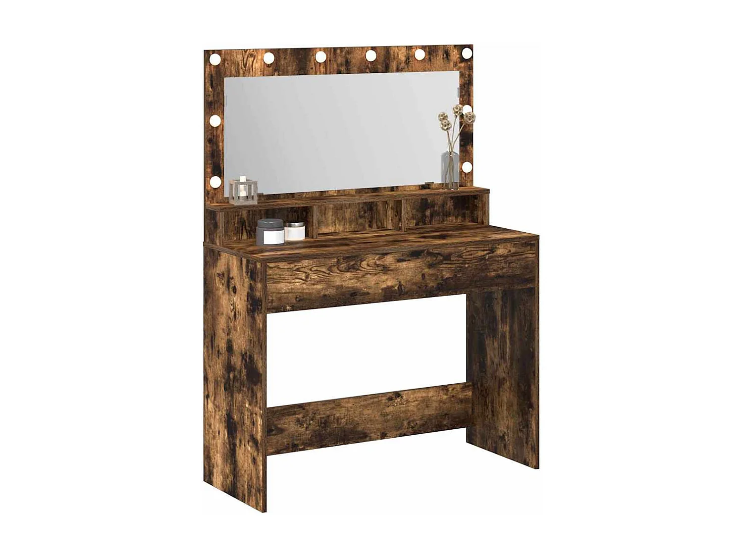 Coiffeuse Chêne fumé 100 x 41 x 135 cm Bois d'ingénierie