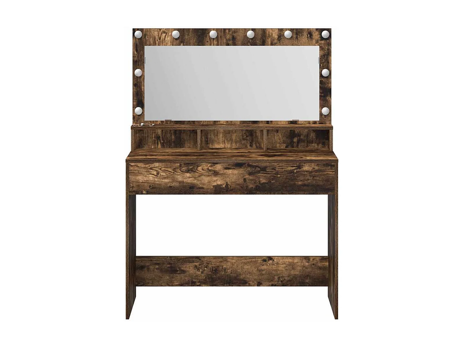 Coiffeuse Chêne fumé 100 x 41 x 135 cm Bois d'ingénierie