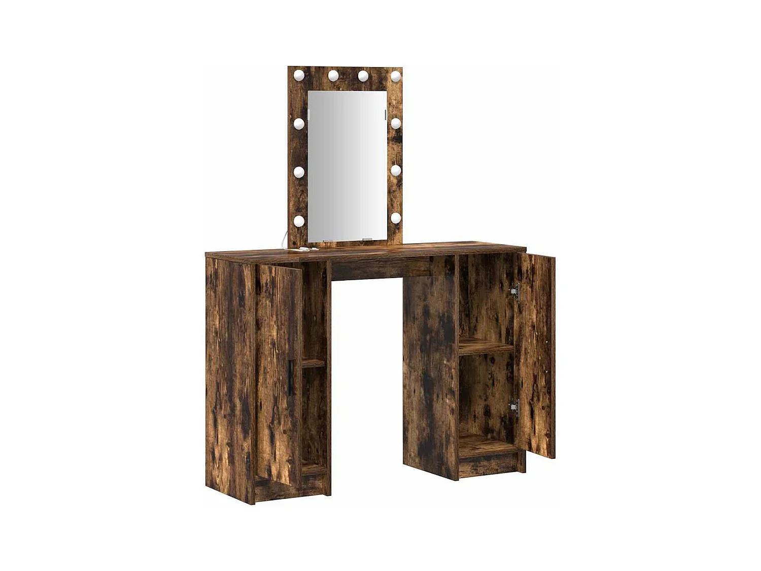 Bruine kaptafel 102 x 33 x 135 cm bewerkt hout