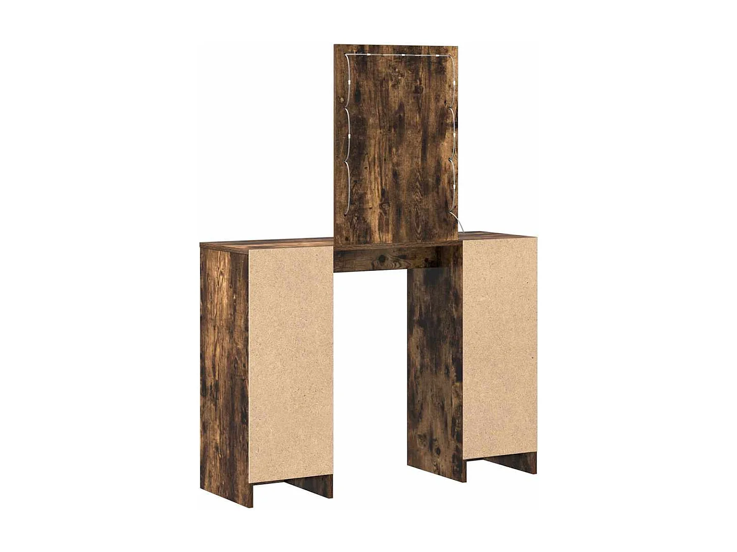 Bruine kaptafel 102 x 33 x 135 cm bewerkt hout