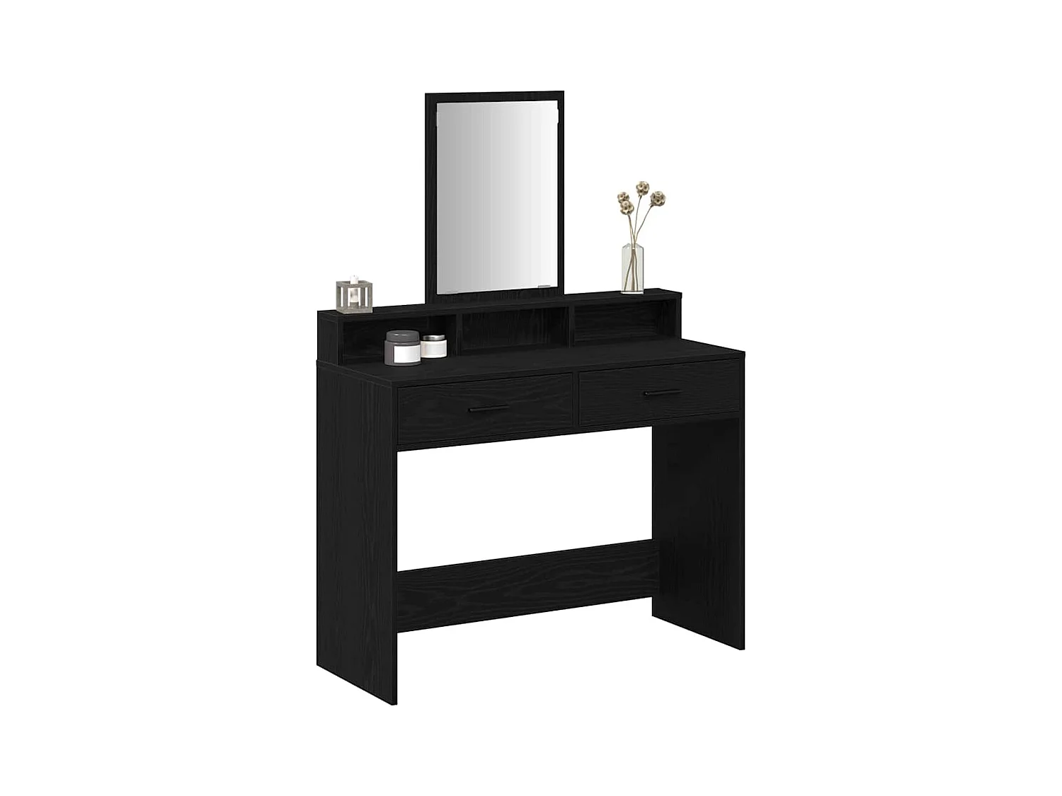 Coiffeuse Chêne noir 100 x 41 x 140 cm Bois d'ingénierie