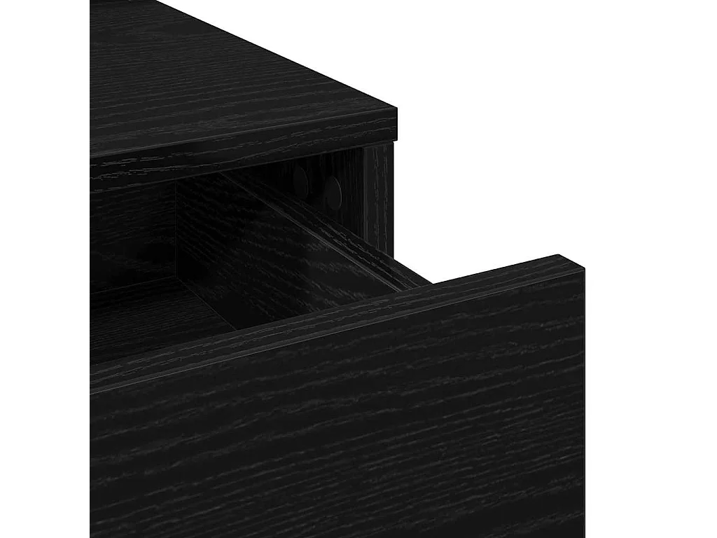 Coiffeuse Chêne noir 100 x 41 x 140 cm Bois d'ingénierie