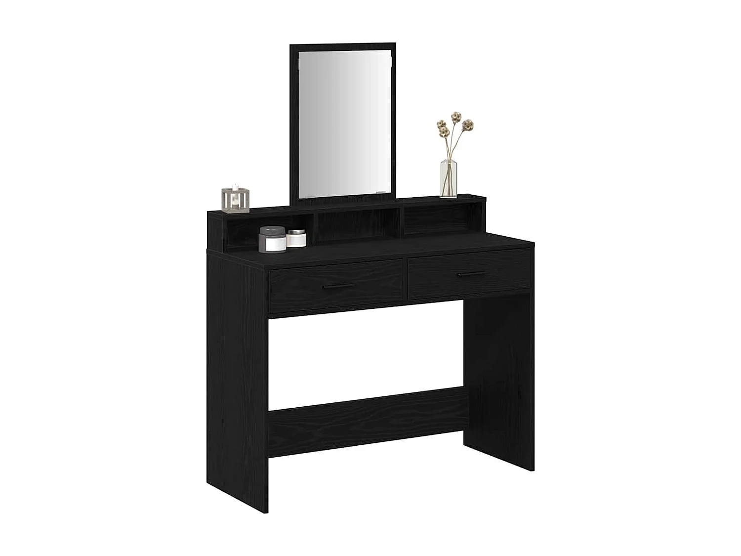 Coiffeuse Chêne noir 100 x 41 x 140 cm Bois d'ingénierie