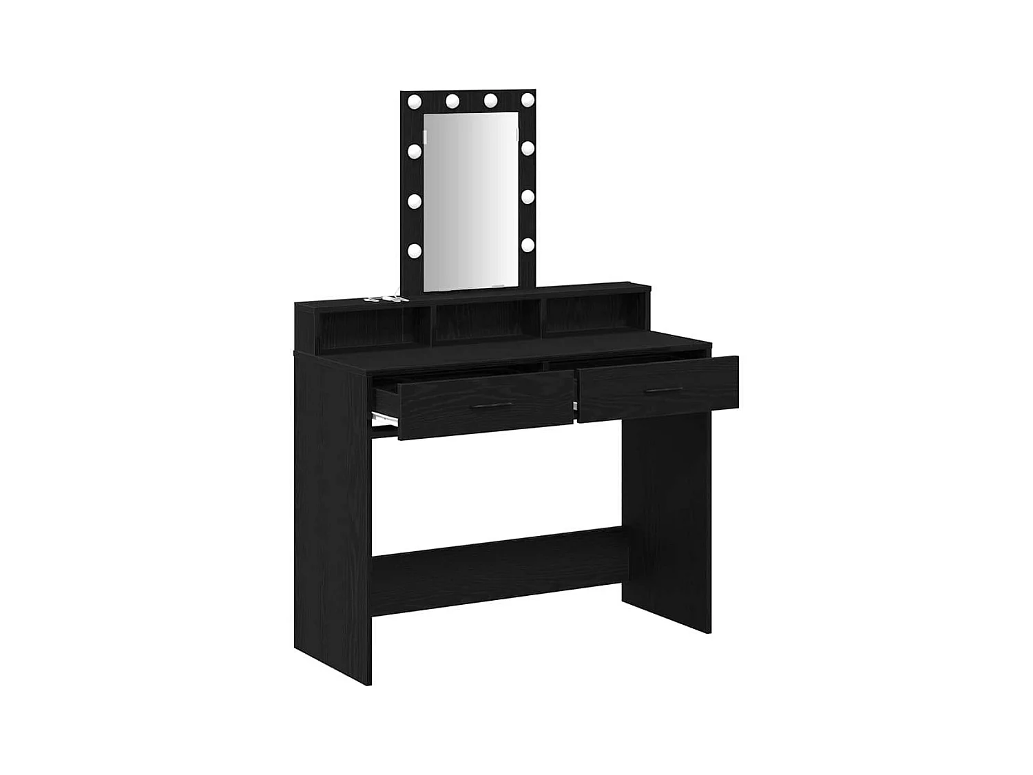 Table de Toilette Noir 100 x 41 x 140 cm Bois d'ingénierie