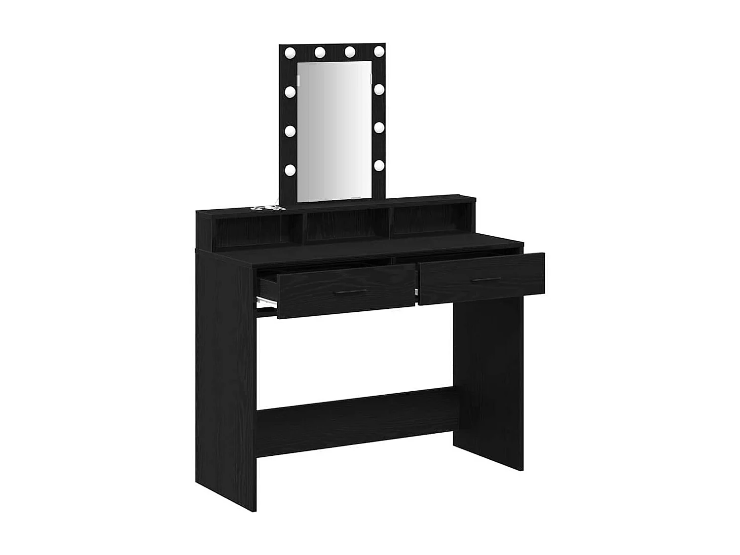 Table de Toilette Noir 100 x 41 x 140 cm Bois d'ingénierie