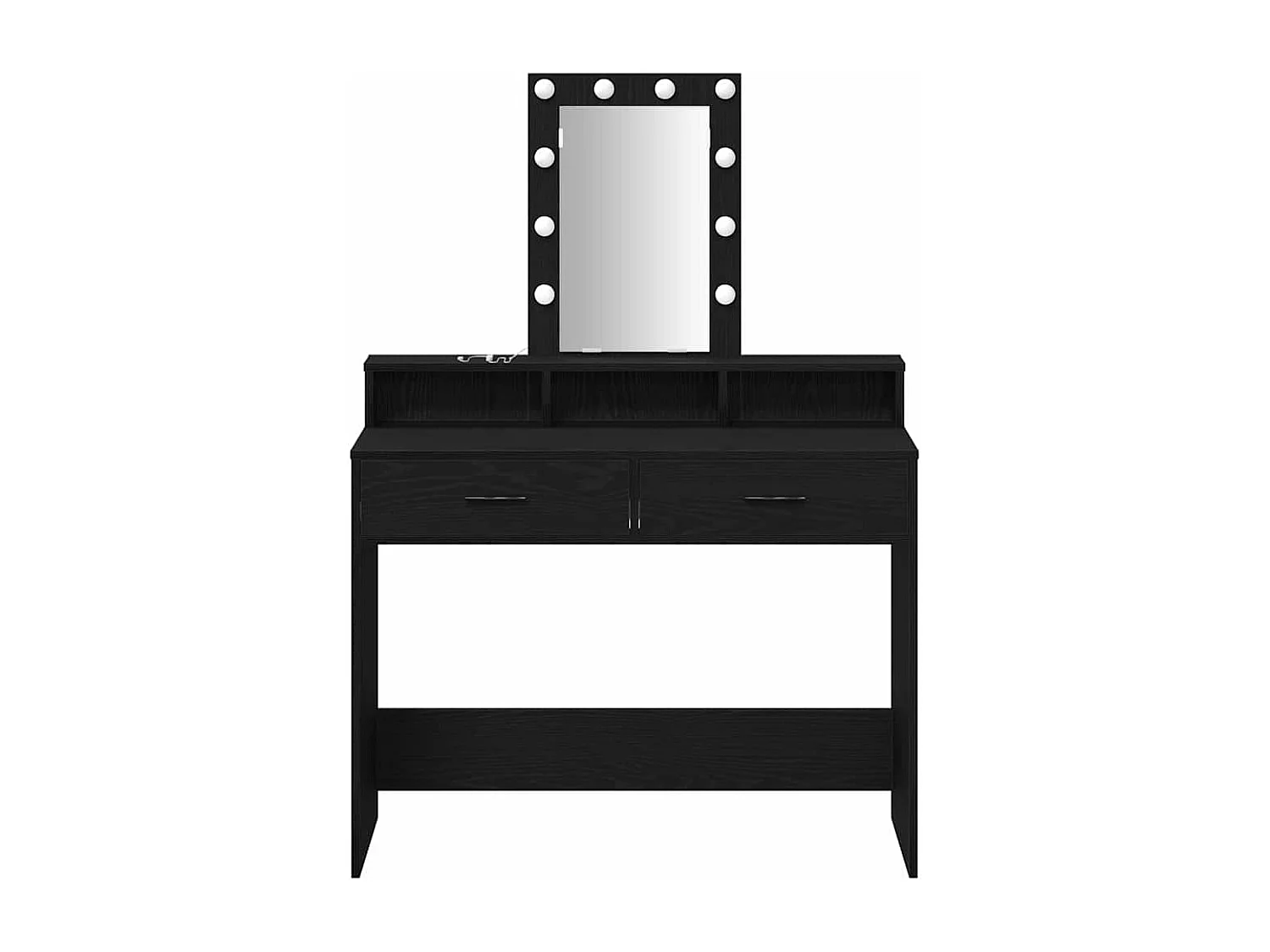 Table de Toilette Noir 100 x 41 x 140 cm Bois d'ingénierie