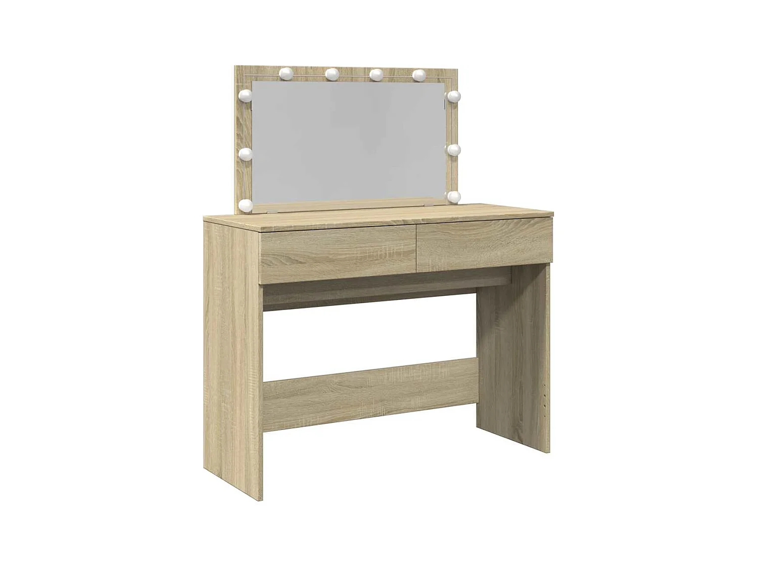 Kaptafel met LED Sonoma eiken 100x40x120 cm