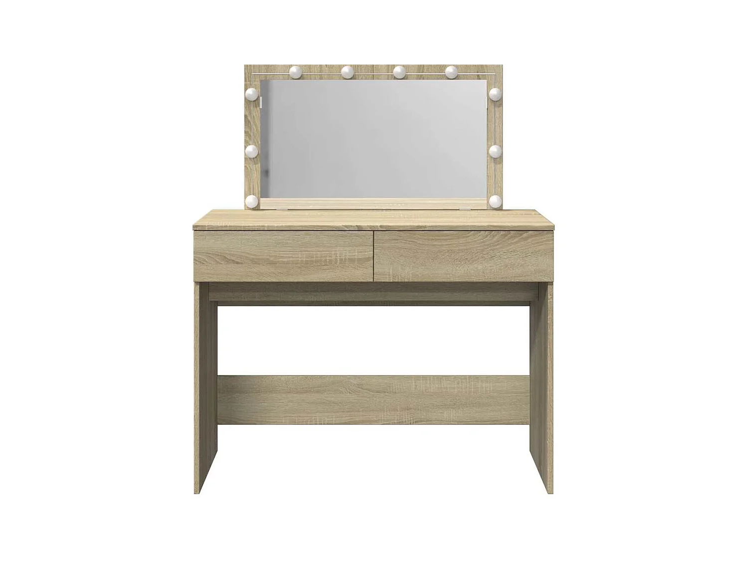 Kaptafel met LED Sonoma eiken 100x40x120 cm
