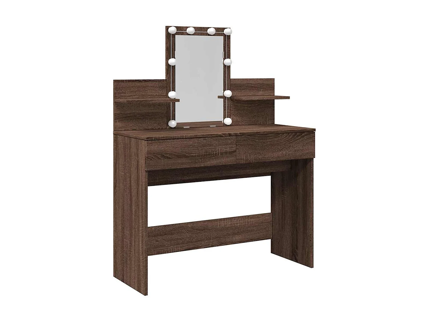 Toletta con LED rovere marrone 100x40x130 cm