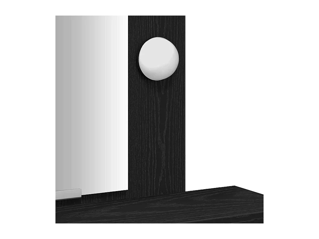 Table de Toilette Noir 50 x 41 x 140 cm Bois d'ingénierie