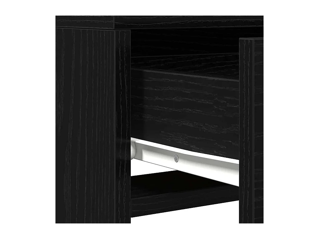 Table de Toilette Noir 50 x 41 x 140 cm Bois d'ingénierie