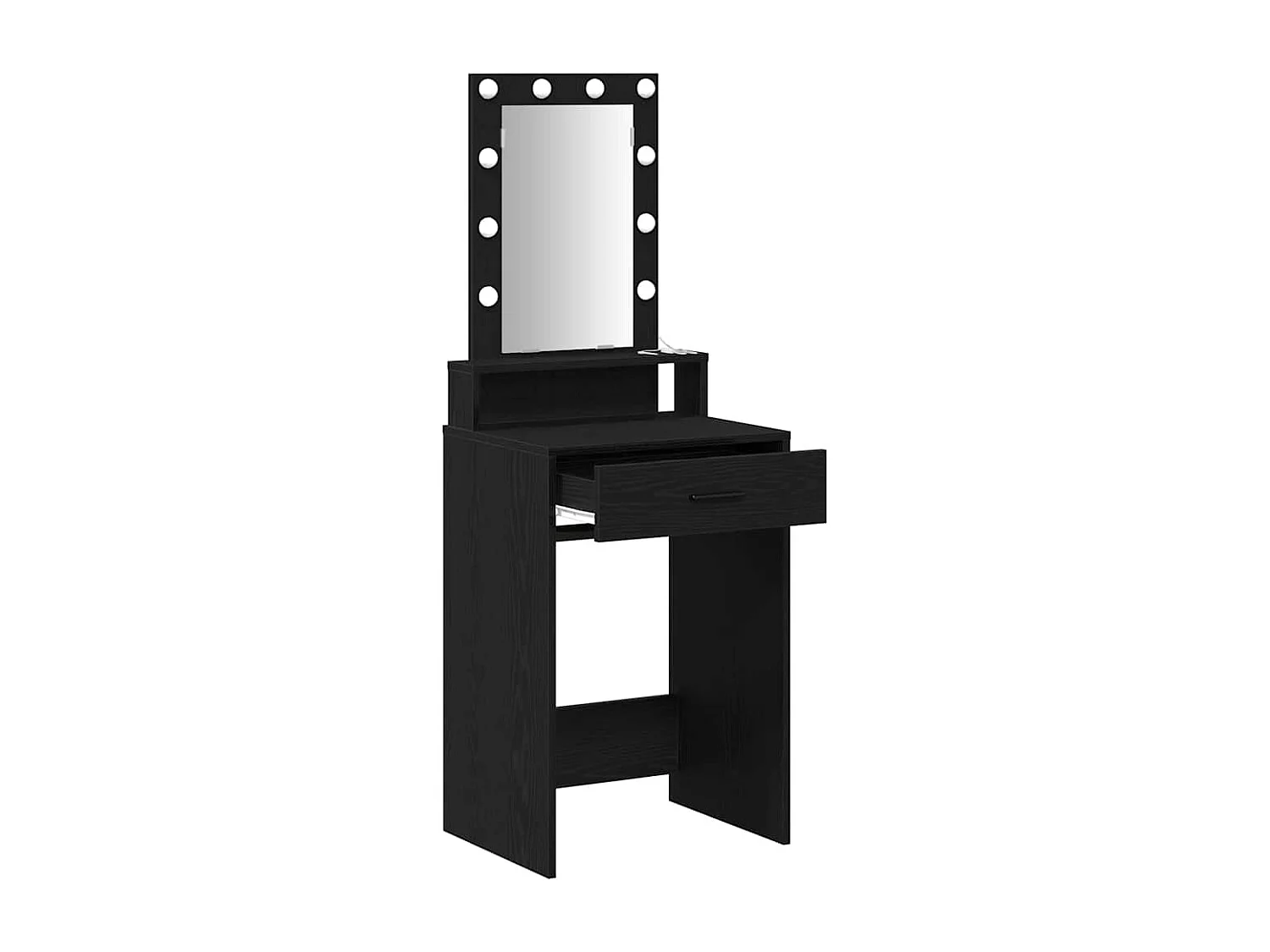 Table de Toilette Noir 50 x 41 x 140 cm Bois d'ingénierie