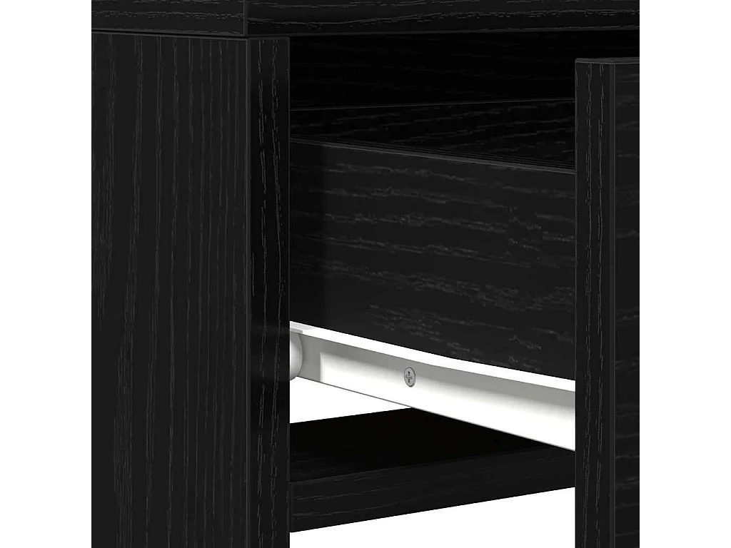 Table de Toilette Noir 50 x 41 x 140 cm Bois d'ingénierie