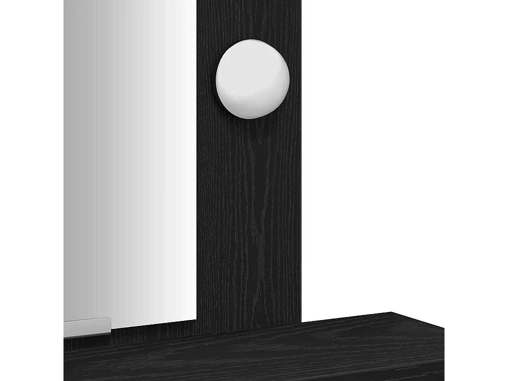 Table de Toilette Noir 50 x 41 x 140 cm Bois d'ingénierie