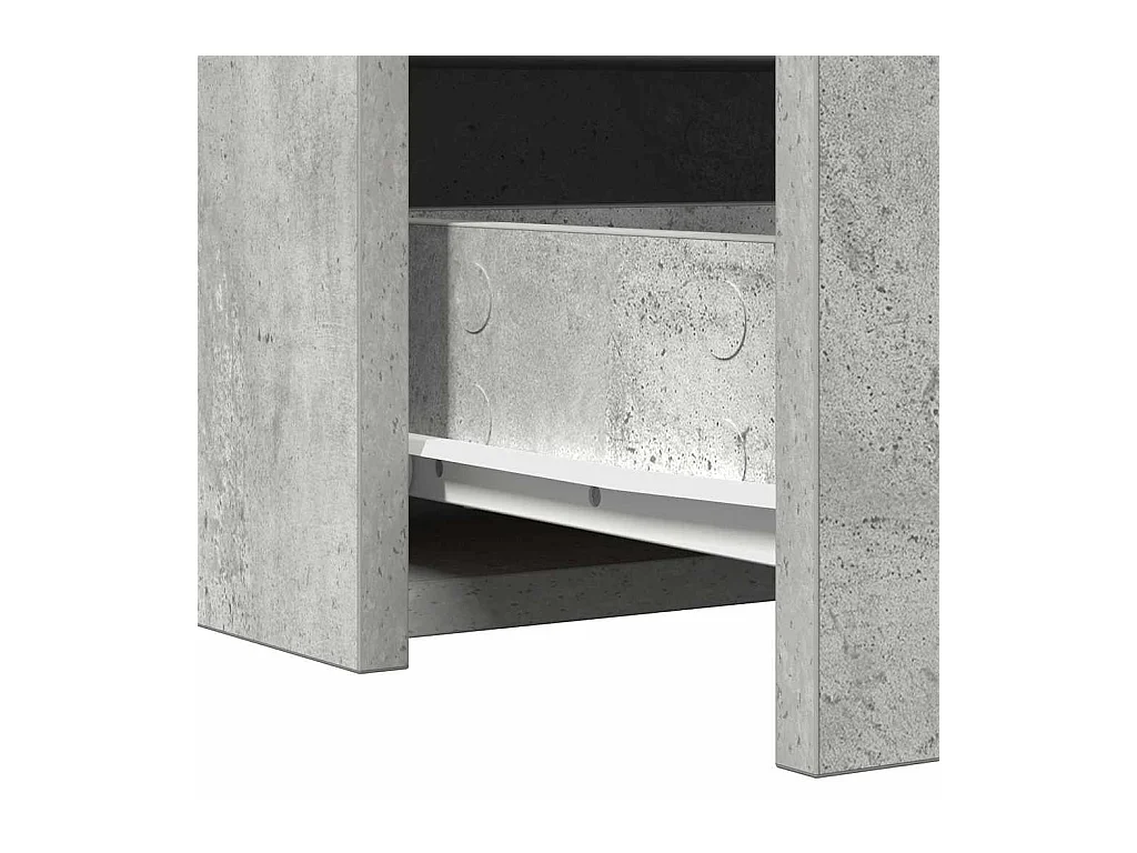 Toletta grigia 60 x 40 x 70 cm in legno ingegnerizzato