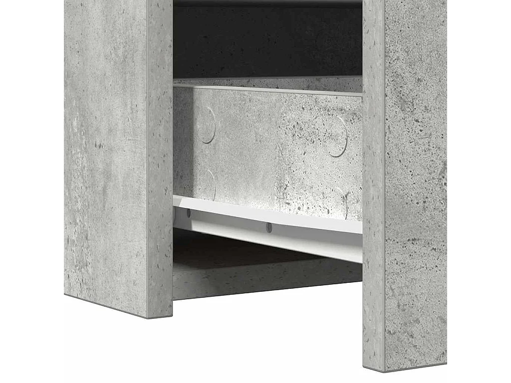 Grijze kaptafel 60 x 40 x 70 cm bewerkt hout